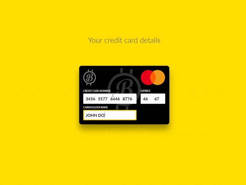 Fonte: https://sudonull.com/post/69572-Interactive-credit-card-for-entering-payment