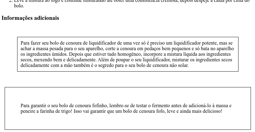Estilos diferentes para dois parágrafos
